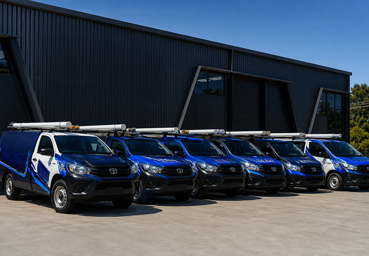 Fleet of Stanmore Blocked Drains plumbing vans