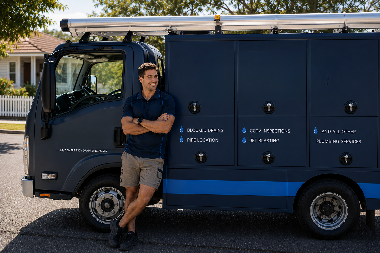 Plumber with Stanmore Blocked Drains van